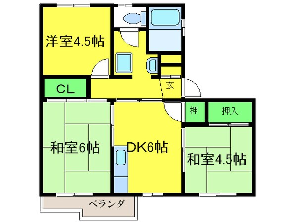 沼善ハイツの物件間取画像